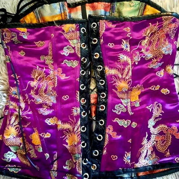 AMAZING VINTAGE LIP SERVICE FETISH D-RING CORSET!! - Picture 3 of 4